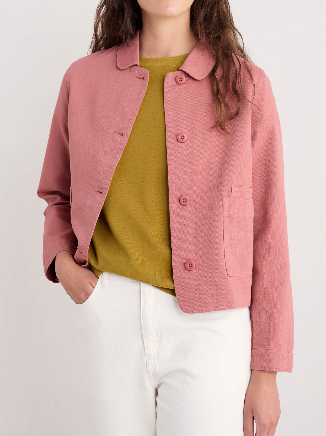 Image of Coats & Jackets. Product name - Seasalt Coombe Lane Jacket in Dusty Rose colour by brand - Seasalt