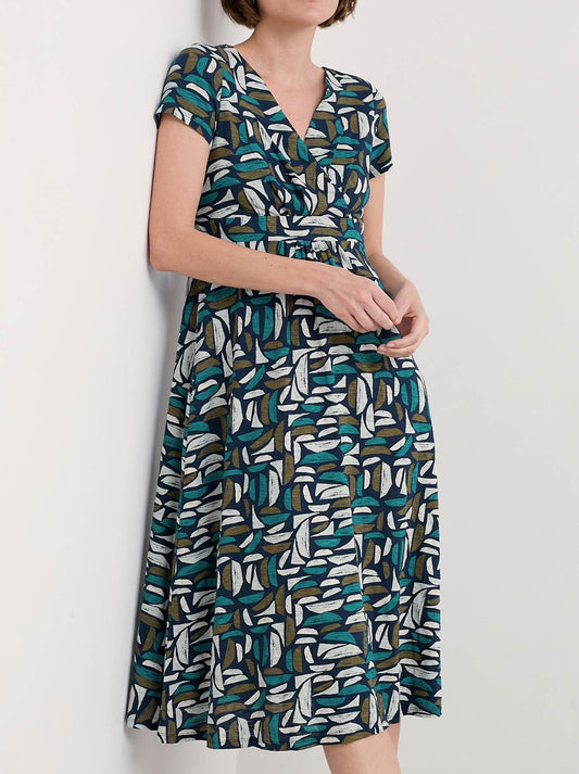 Image of Dresses. Product name - Seasalt Chapelle Dress in Harbour Hulls colour by brand - Seasalt