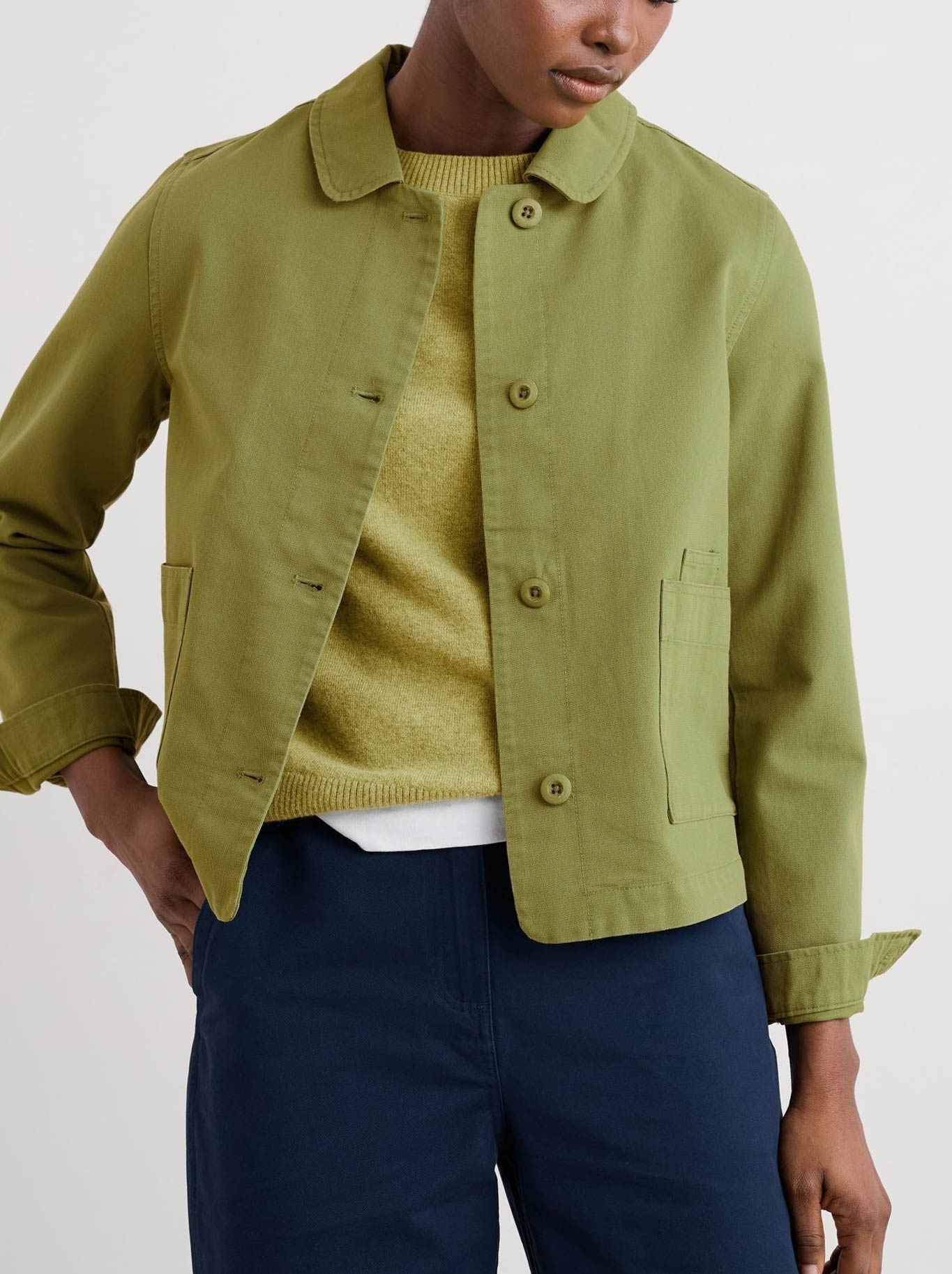 Image of Coats & Jackets. Product name - Seasalt Coombe Lane Jacket in Aloe colour by brand - Seasalt