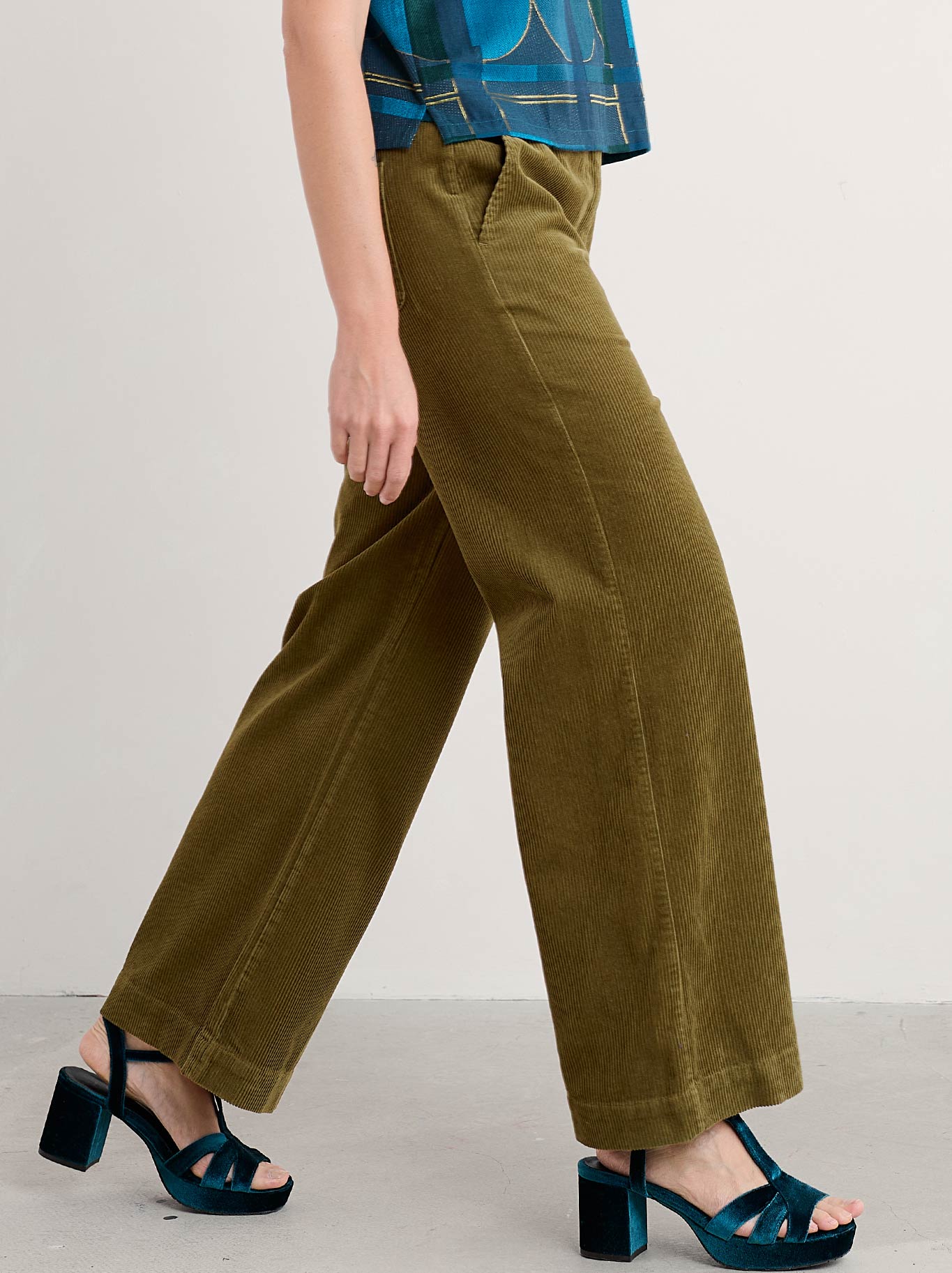 Seasalt Dillwyn Trouser (Bright Olive)