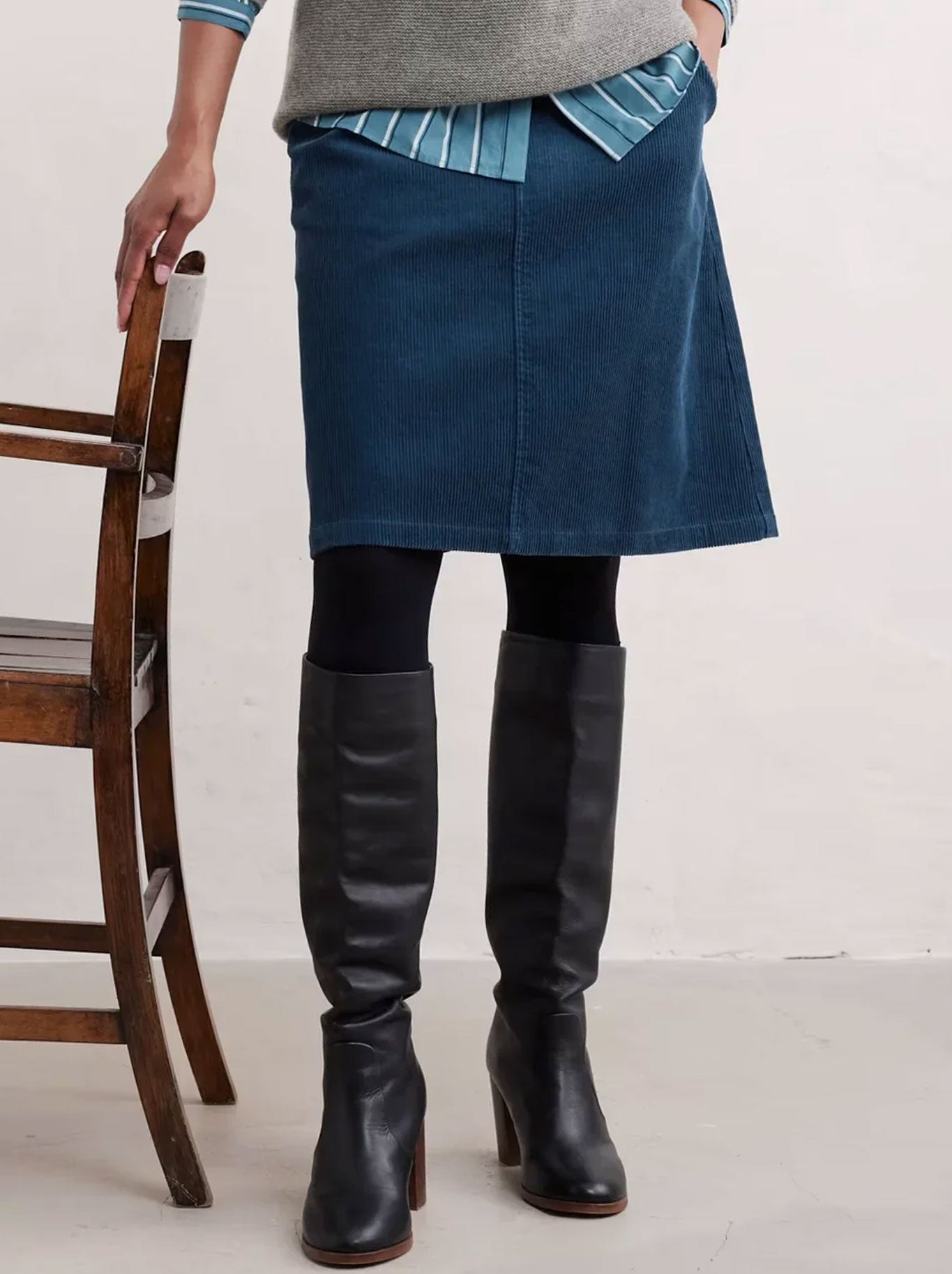 Seasalt Dovetail Skirt (Sea Cave)