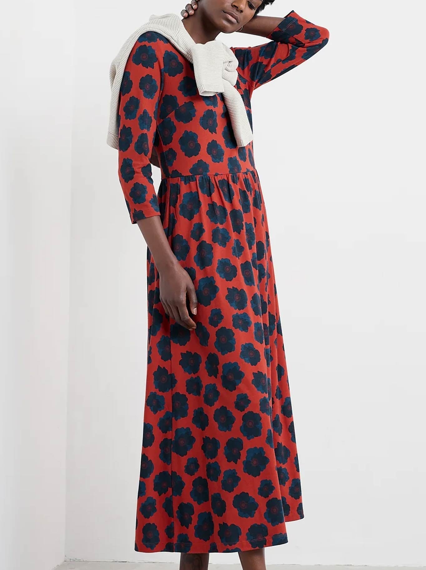 Image of Dresses. Product name - Seasalt Emily Dress in Inky Anemone colour by brand - Seasalt