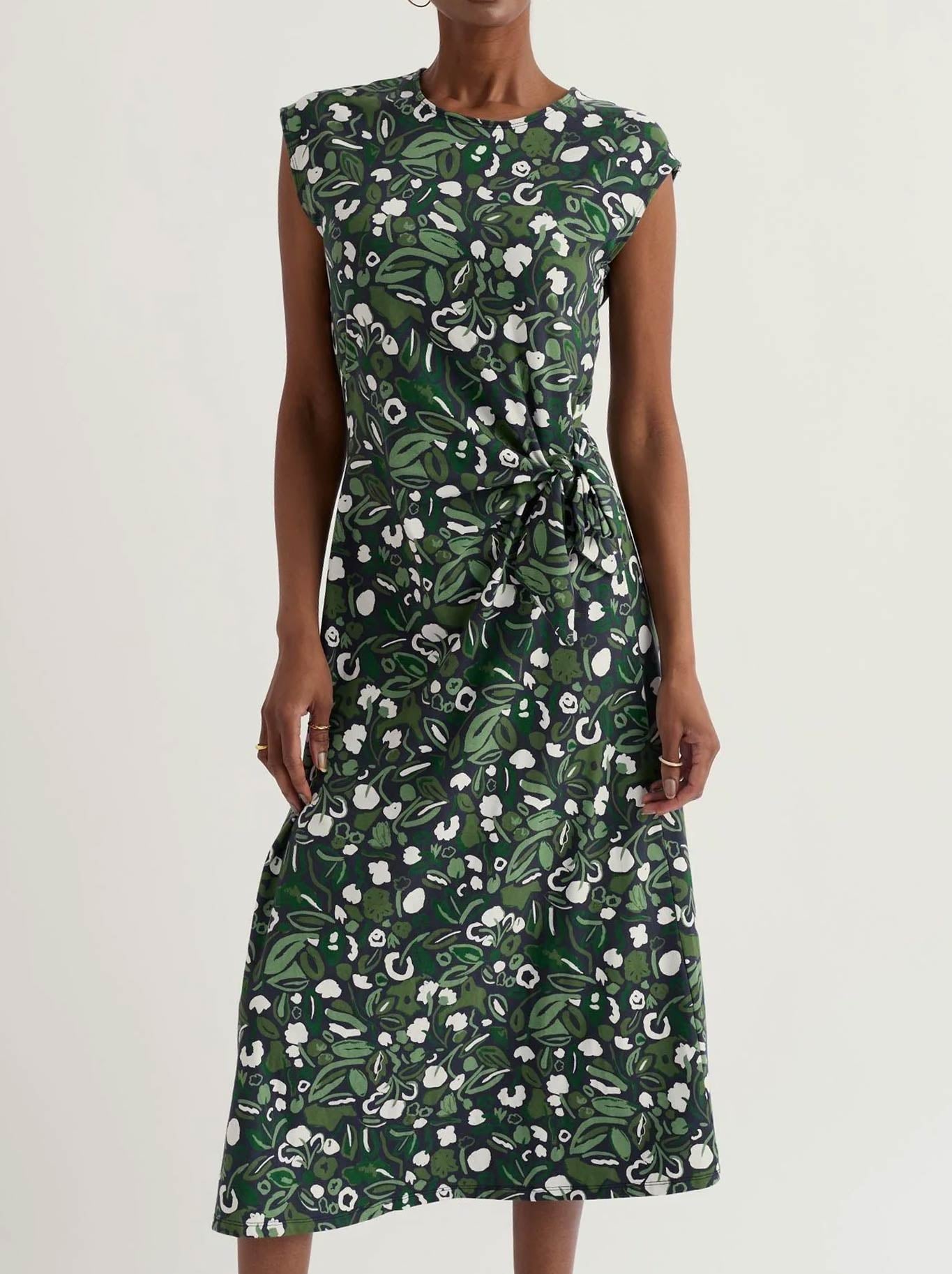 Image of Dresses. Product name - Seasalt Fettling Dress in Plants Inkwell colour by brand - Seasalt