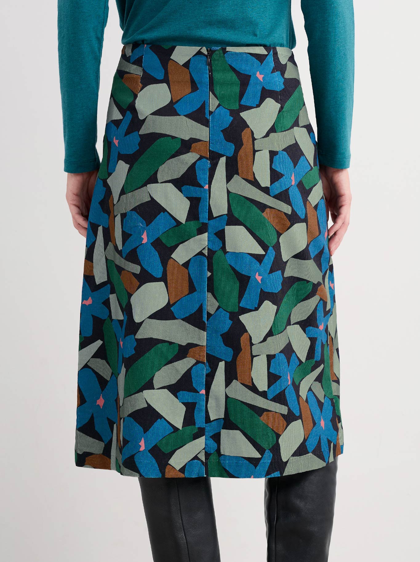 Seasalt Forest View Skirt (Flower Onyx)