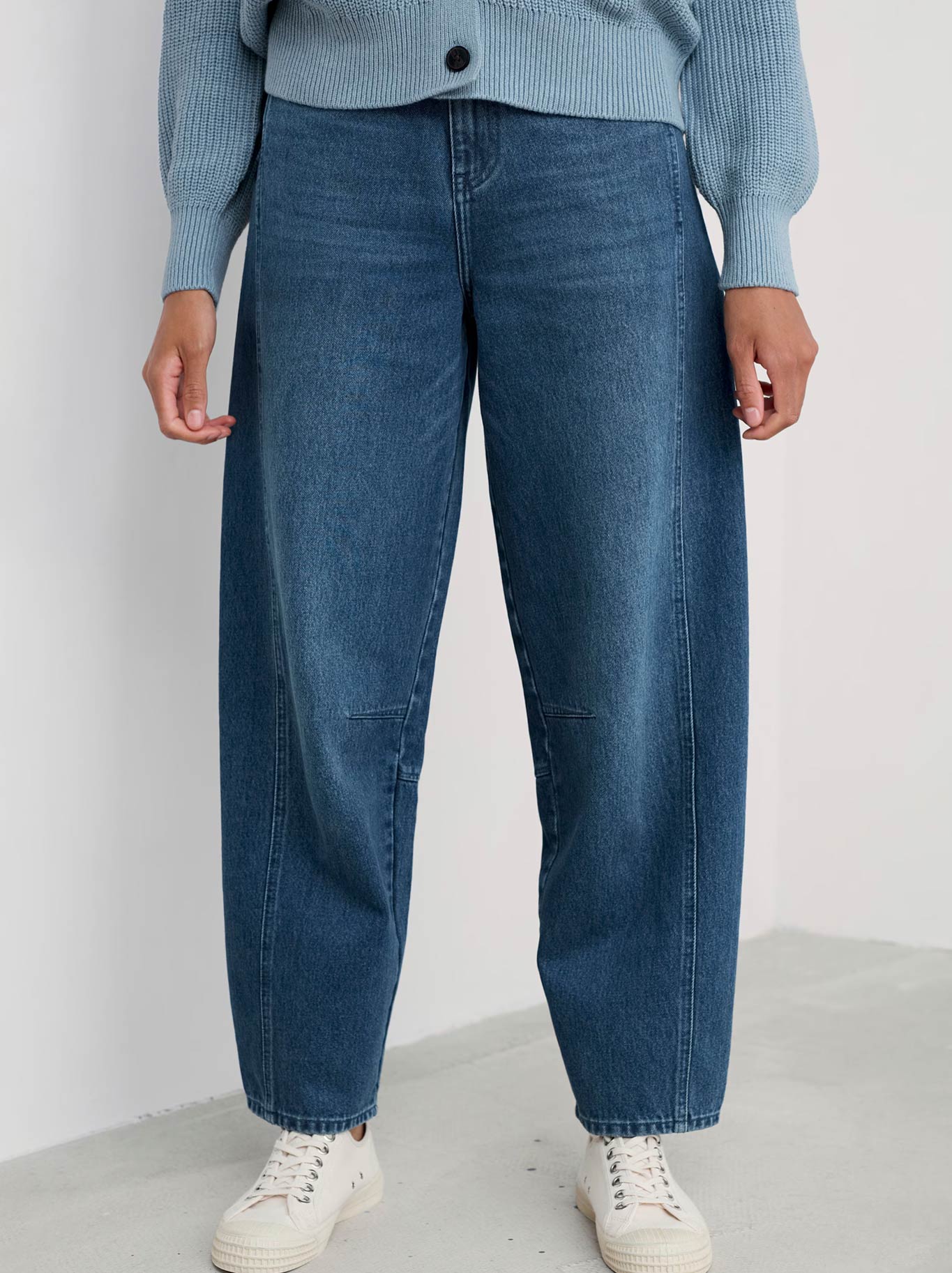 Image of Jeans. Product name - Seasalt Gwenver Jean in Mid Wash colour by brand - Seasalt