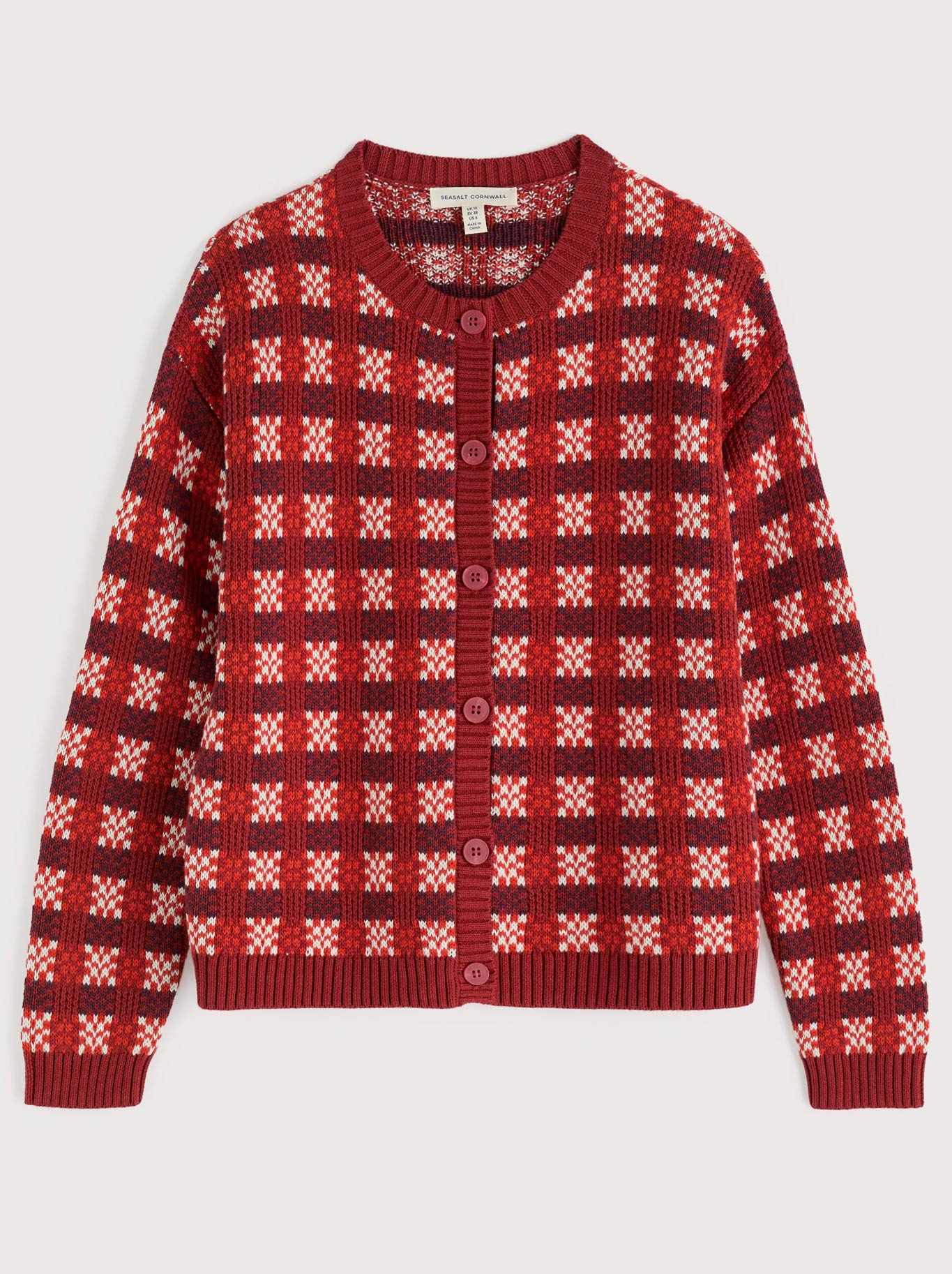 Seasalt Kensa Cardigan (Deep Rust Chalk)