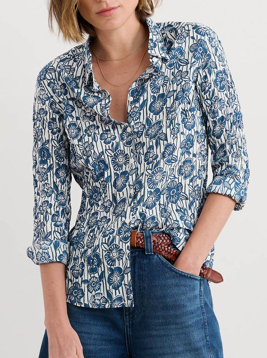 Image of Shirts. Product name - SEASALT LARISSA SHIRT in Chalk colour by brand - Seasalt
