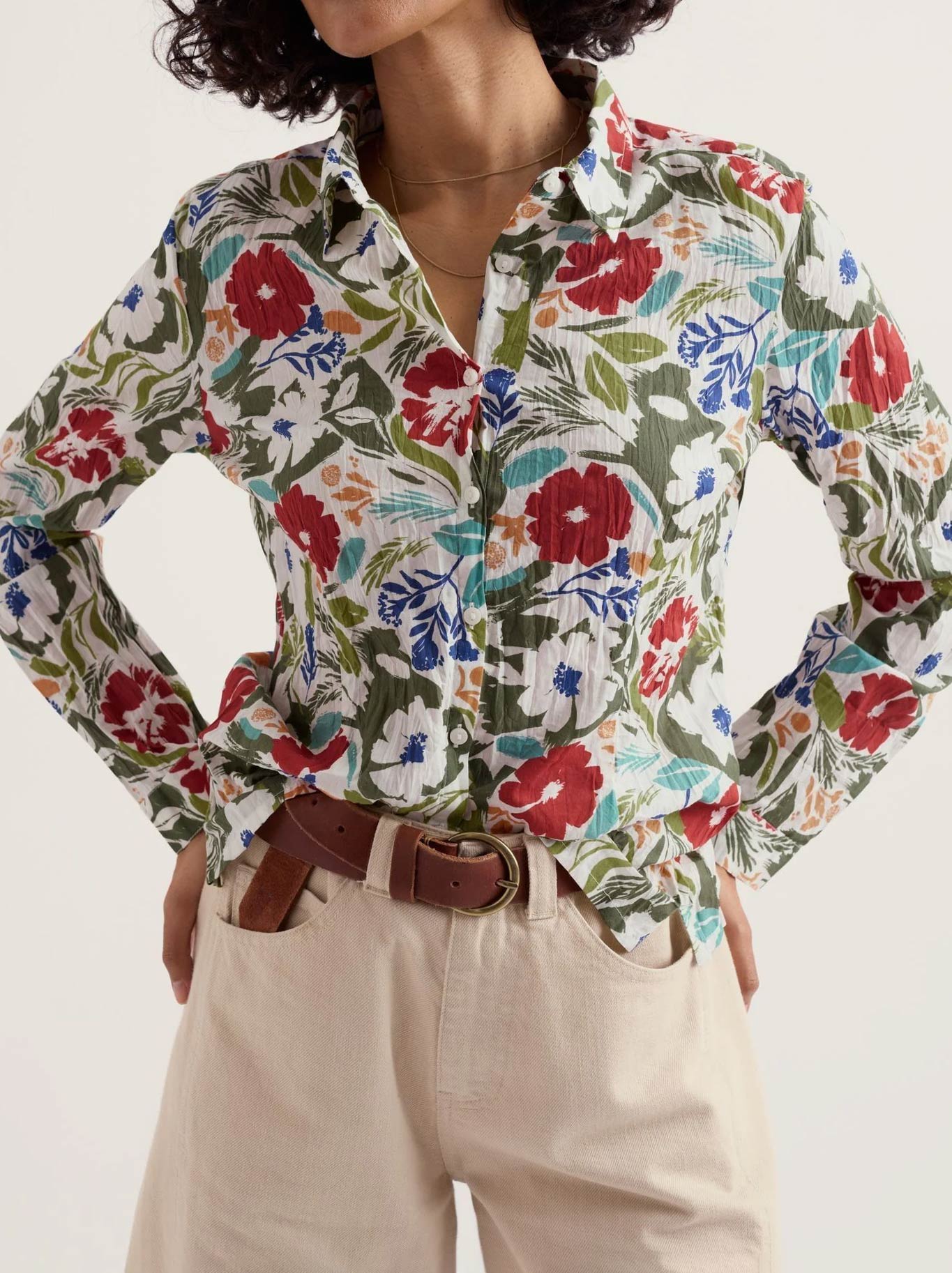 Image of Shirts. Product name - Seasalt Larissa Shirt in Summer Shadows colour by brand - Seasalt