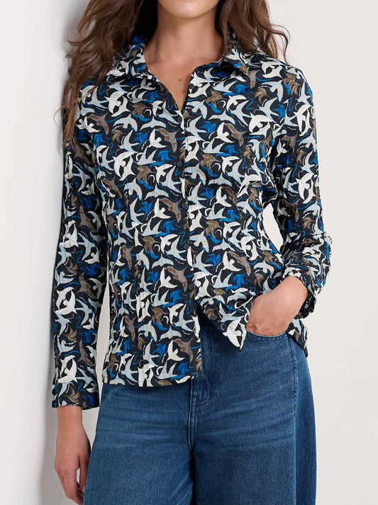 Image of Shirts. Product name - Seasalt Larissa Shirt in Onyx colour by brand - Seasalt