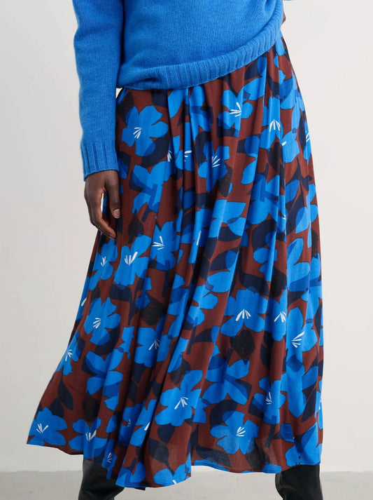 Image of a model wearing Skirts. Product name - Seasalt Lethlean Skirt in Cocoa colour by brand - Seasalt