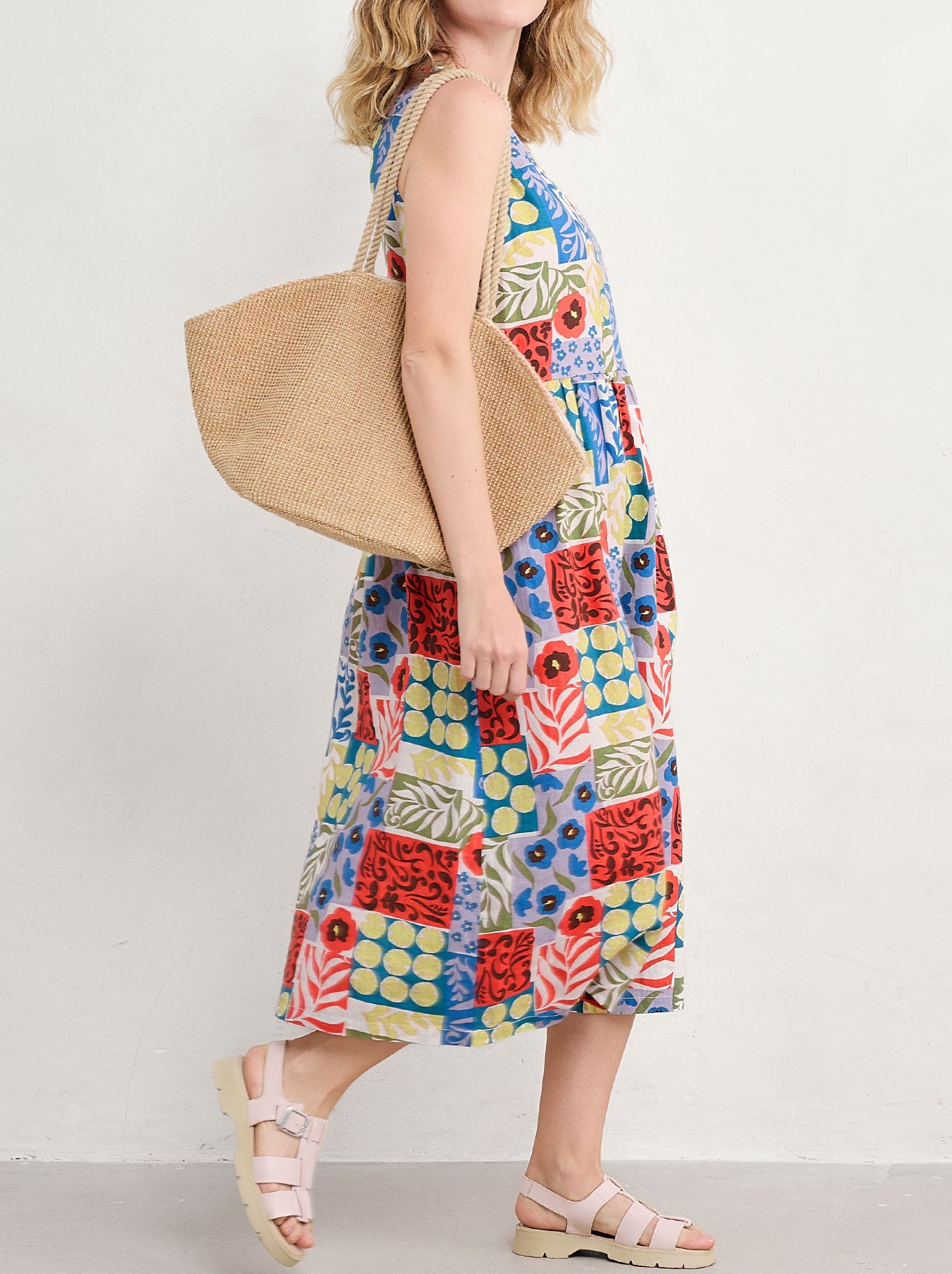SEASALT LOWLAND HEATHER DRESS (Patchwork)