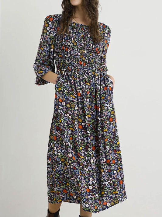 Image of Dresses. Product name - Seasalt Meadowsweet Dress in Maritime colour by brand - Seasalt