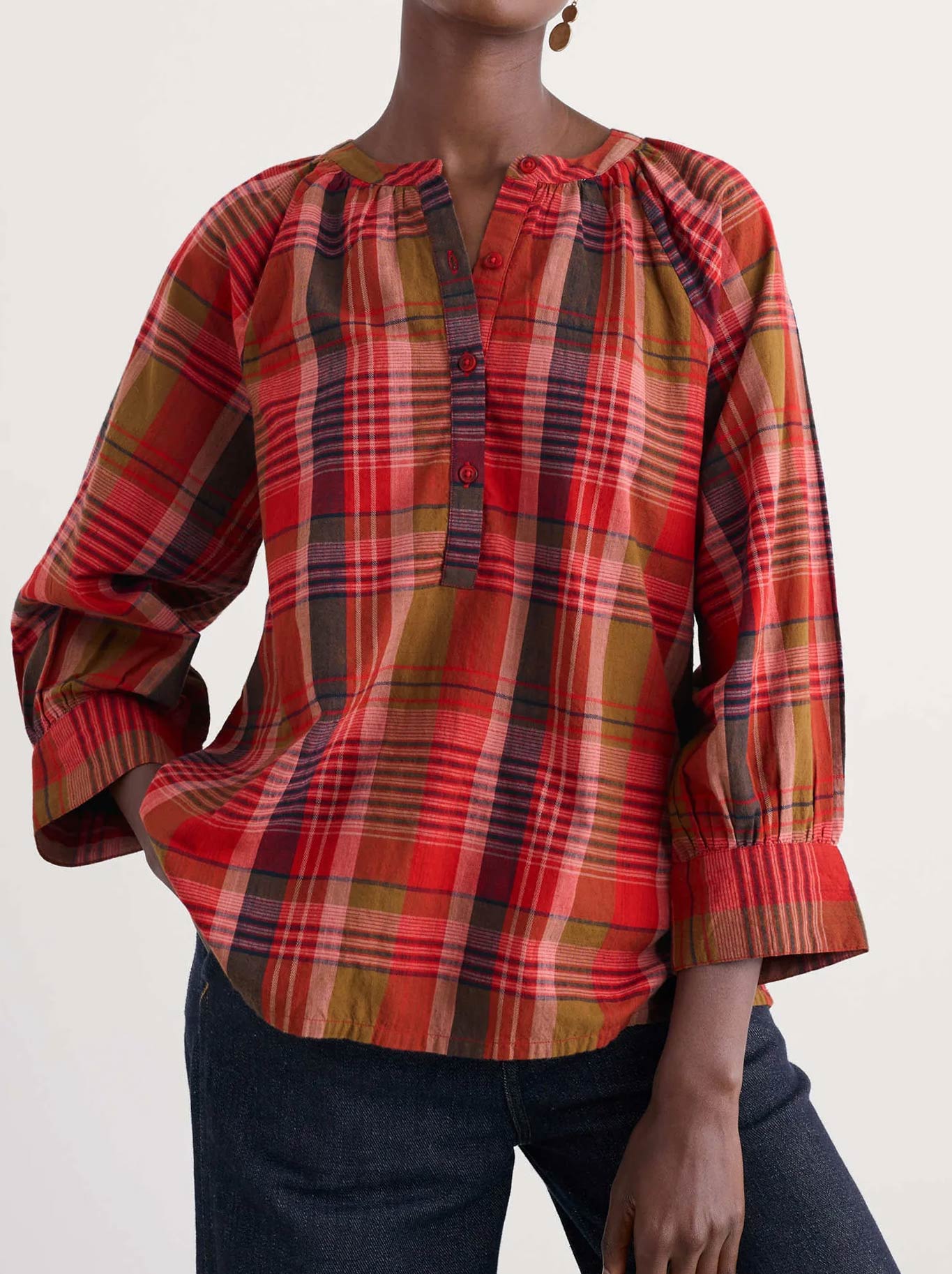 Image of Shirts. Product name - Seasalt Moor Grass Shirt in Spring Squall Squash colour by brand - Seasalt