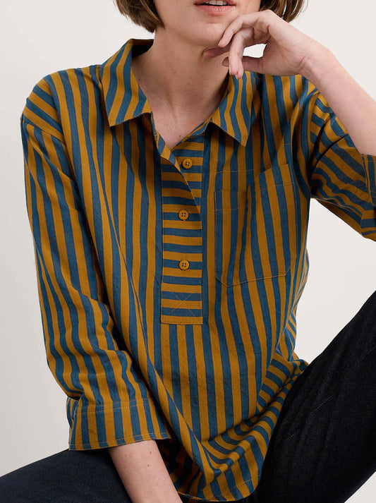 Image of Shirts. Product name - Seasalt Oak Leaf Shirt in Basket colour by brand - Seasalt