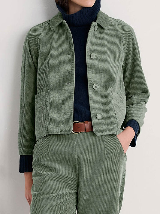 Image of Coats & Jackets. Product name - Seasalt Ocean Mist Jacket in Dusky Green colour by brand - Seasalt