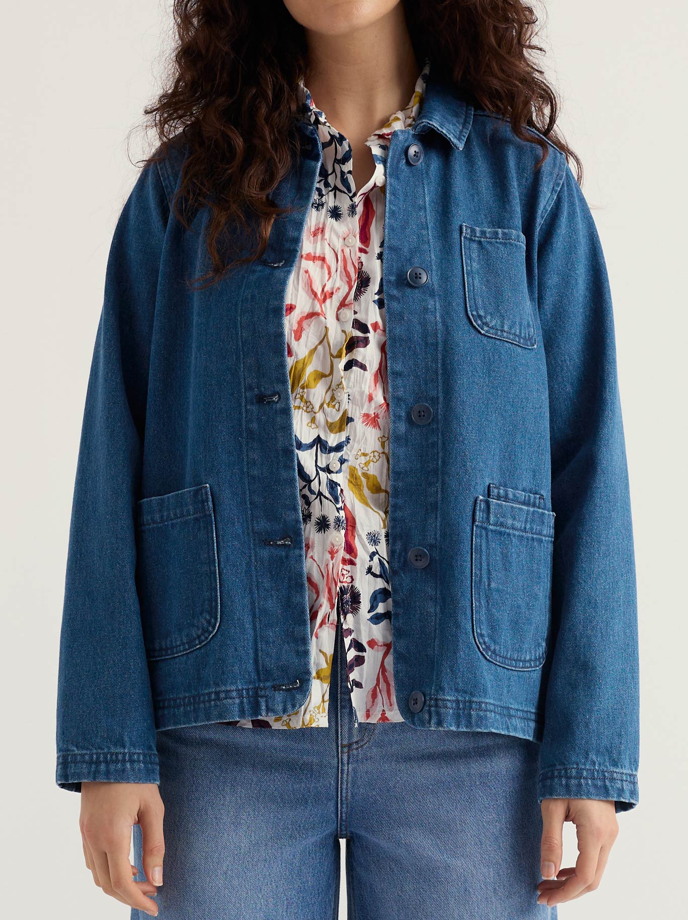 Image of Coats & Jackets. Product name - SEASALT READING ROCKS JACKET in Mid Wash colour by brand - Seasalt