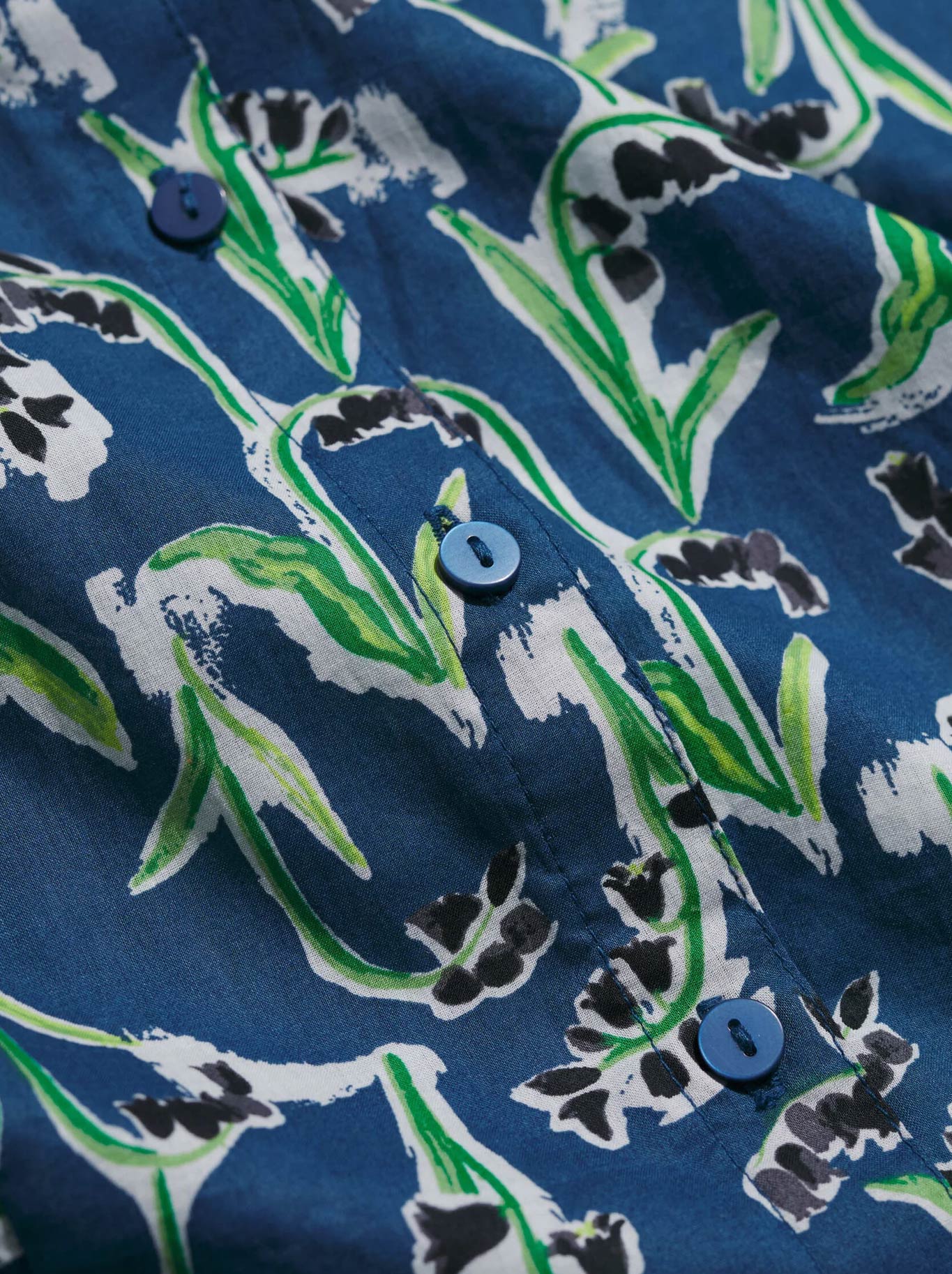 Seasalt Rushmaker Shirt (Painty Bluebell)