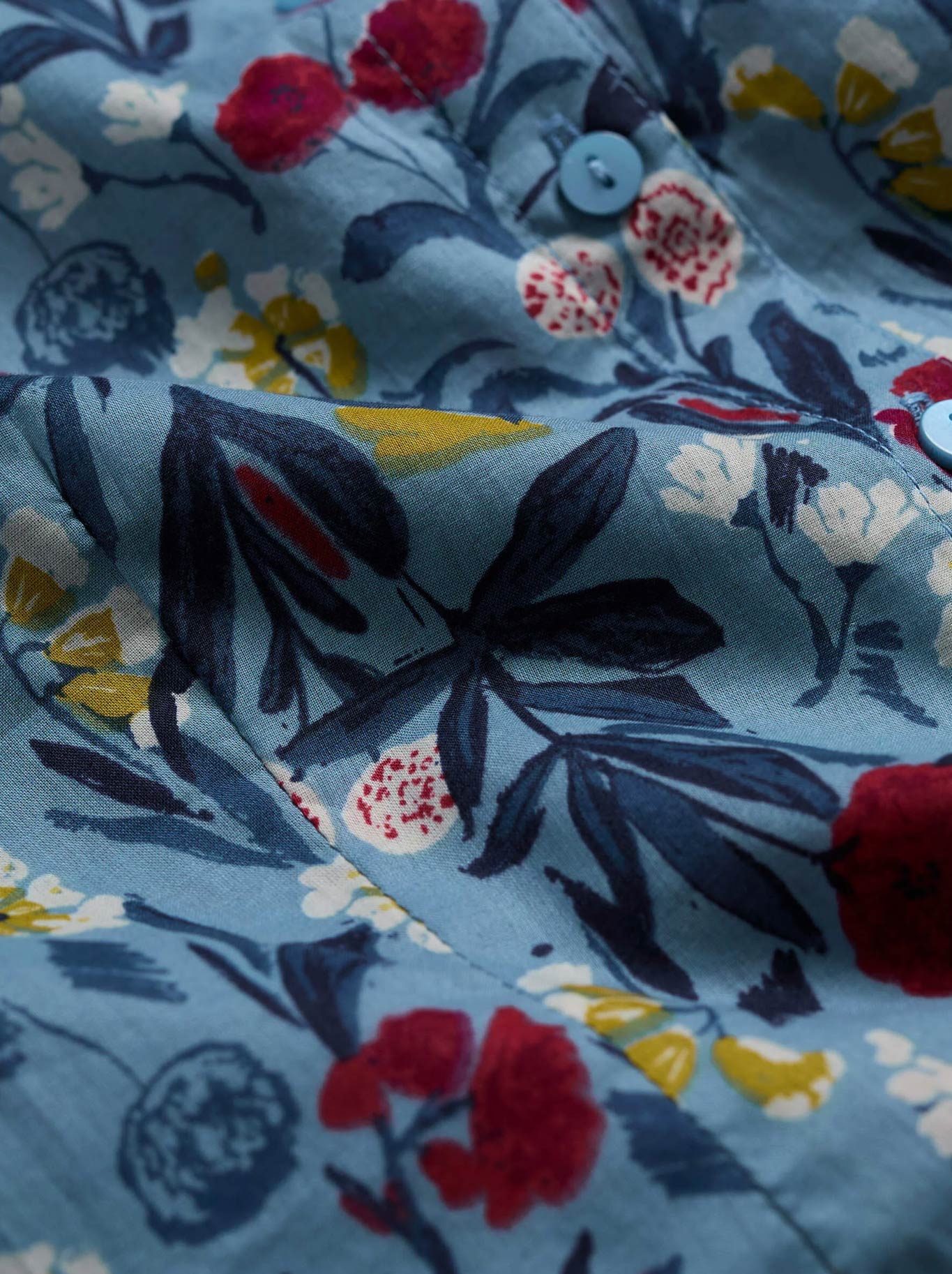 Seasalt Rushmaker Shirt (Spring Stems Seascape)