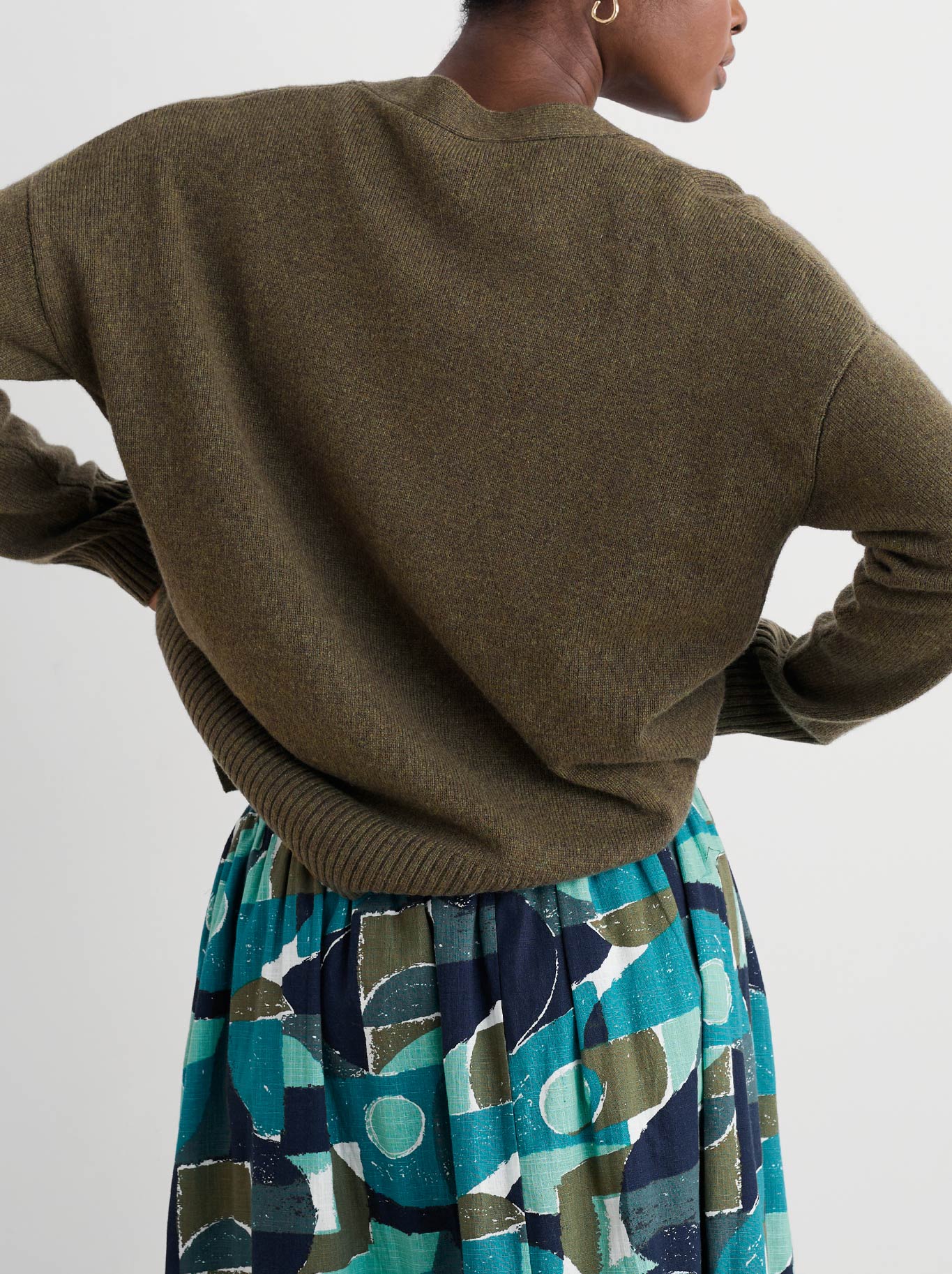 Seasalt Senara Cardigan (Rich Olive)