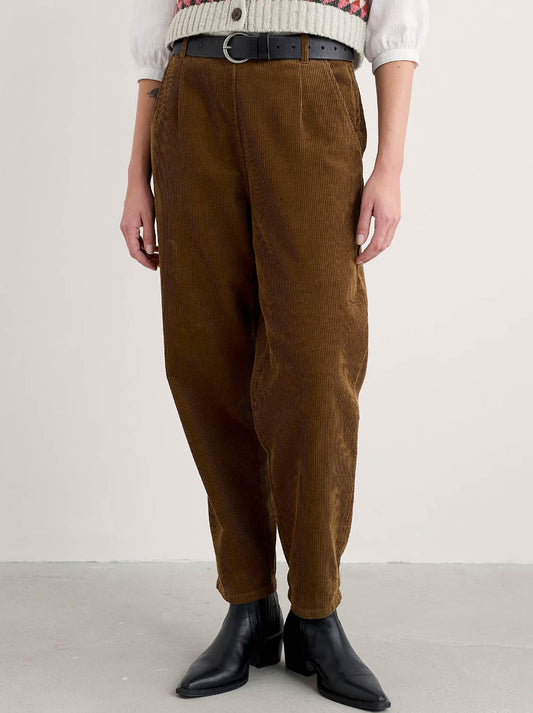 Image of a model wearing Pants. Product name - Seasalt Trethornes Trouser in Gully colour by brand - Seasalt