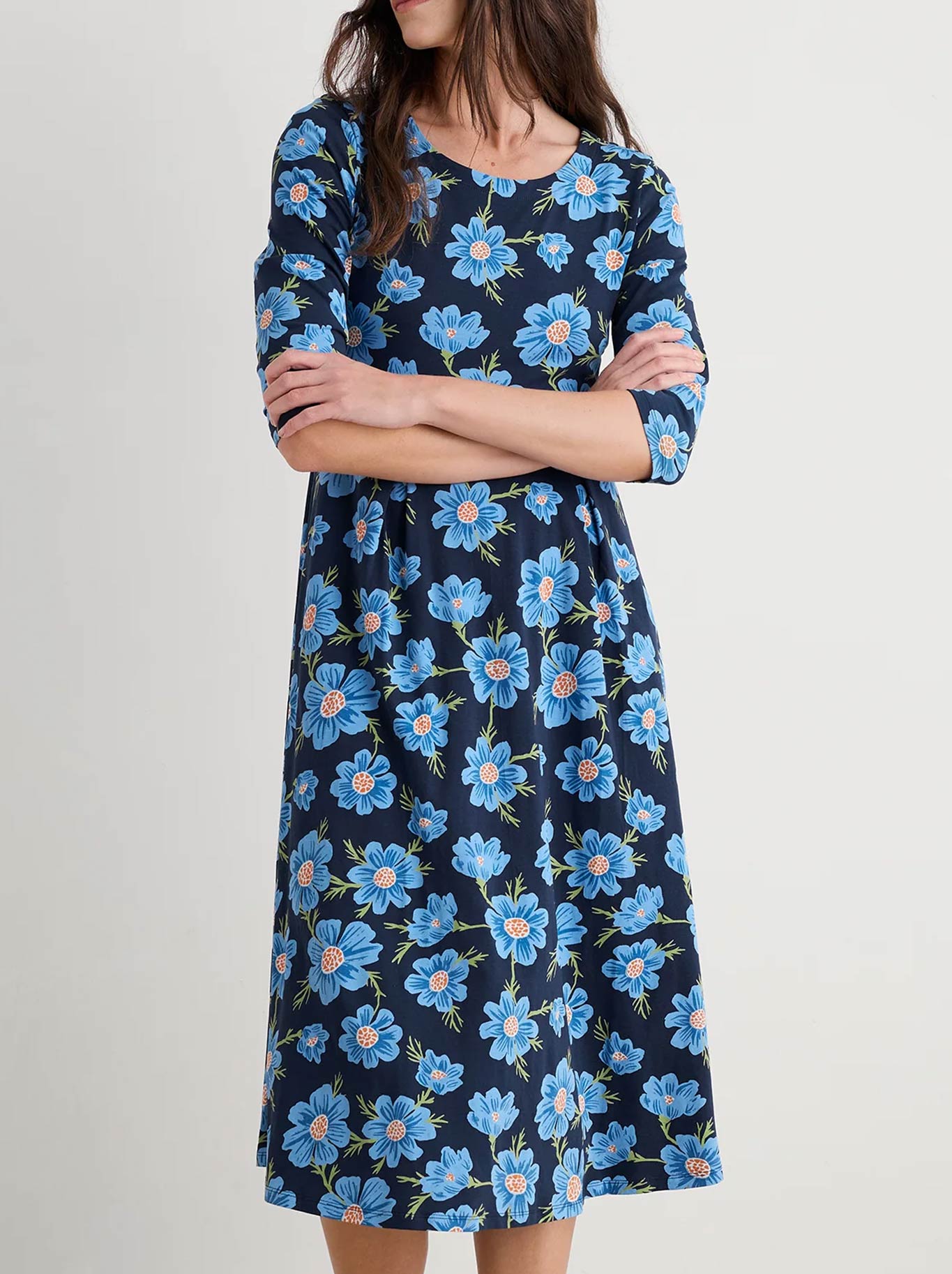 Image of Dresses. Product name - Seasalt Veronica Dress in Lagoon colour by brand - Seasalt