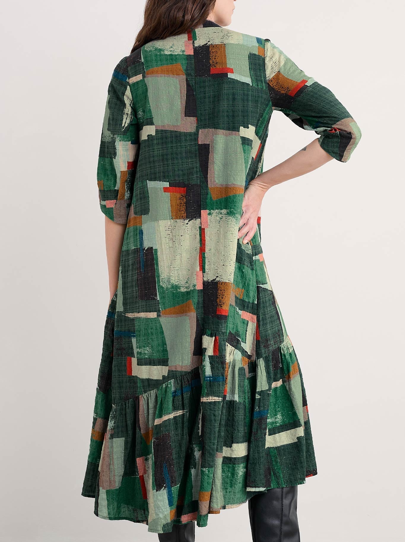 Seasalt Windblown Dress (Aerial Field Coppice)