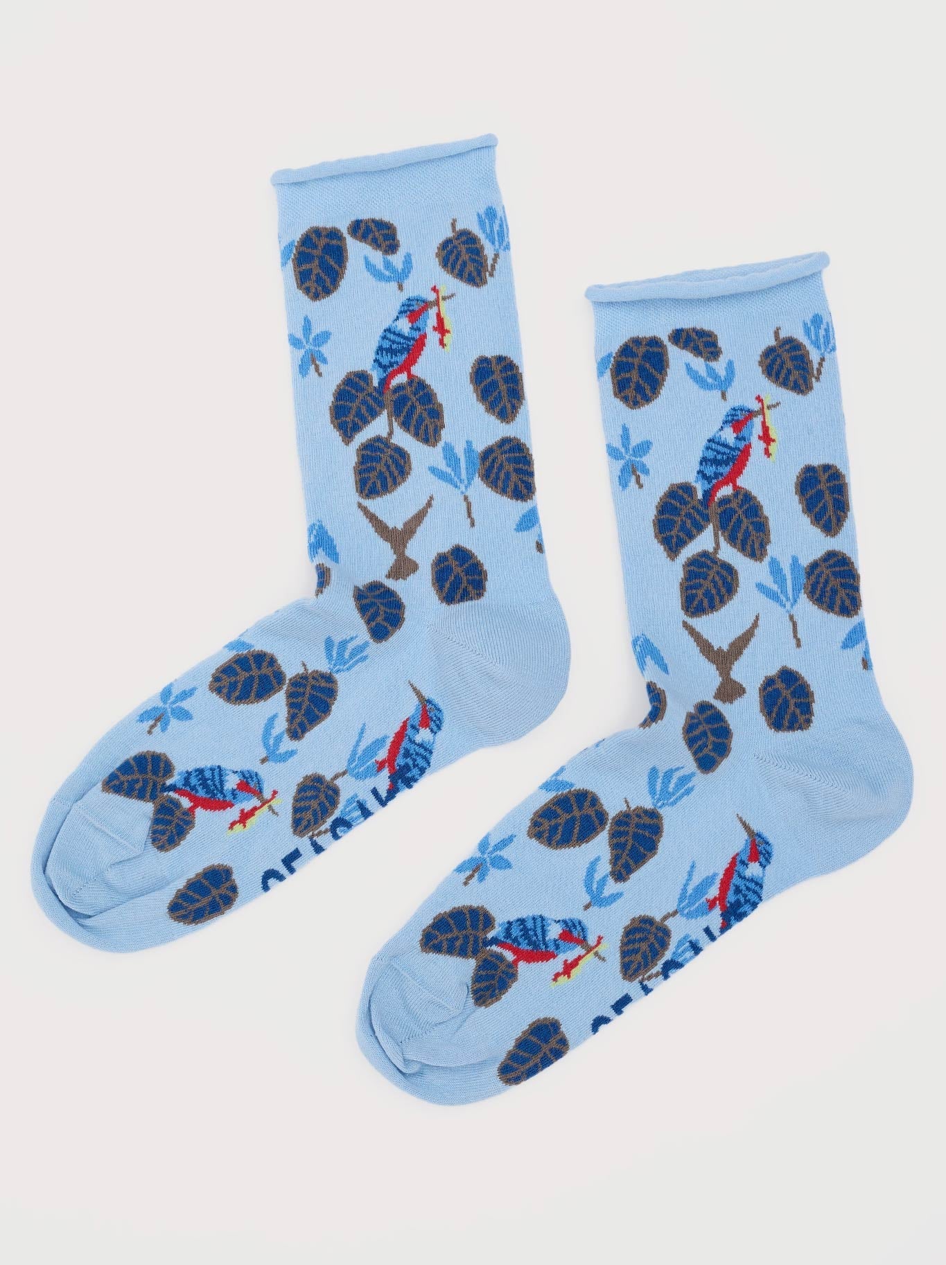 Image of Socks. Product name - Seasalt Bamboo Arty Socks in Kingfisher colour by brand - Seasalt