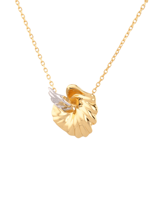 LAVANA Seashell Two-Tone Necklace