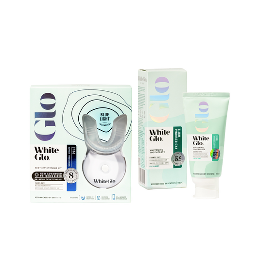 Image of Teeth Whiteners. Product name - Whitening Kit & Professional White Self Care Bundle in colour by brand - White Glo