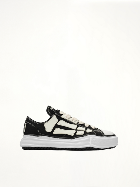 Image of Sneakers. Product name - Amiri x MMY Bones Sneaker in Black colour by brand - AMIRI