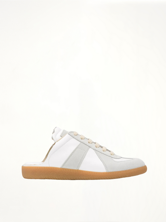 Image of Sneakers. Product name - Replica Open Back Sneakers in White colour by brand - MAISON MARGIELA