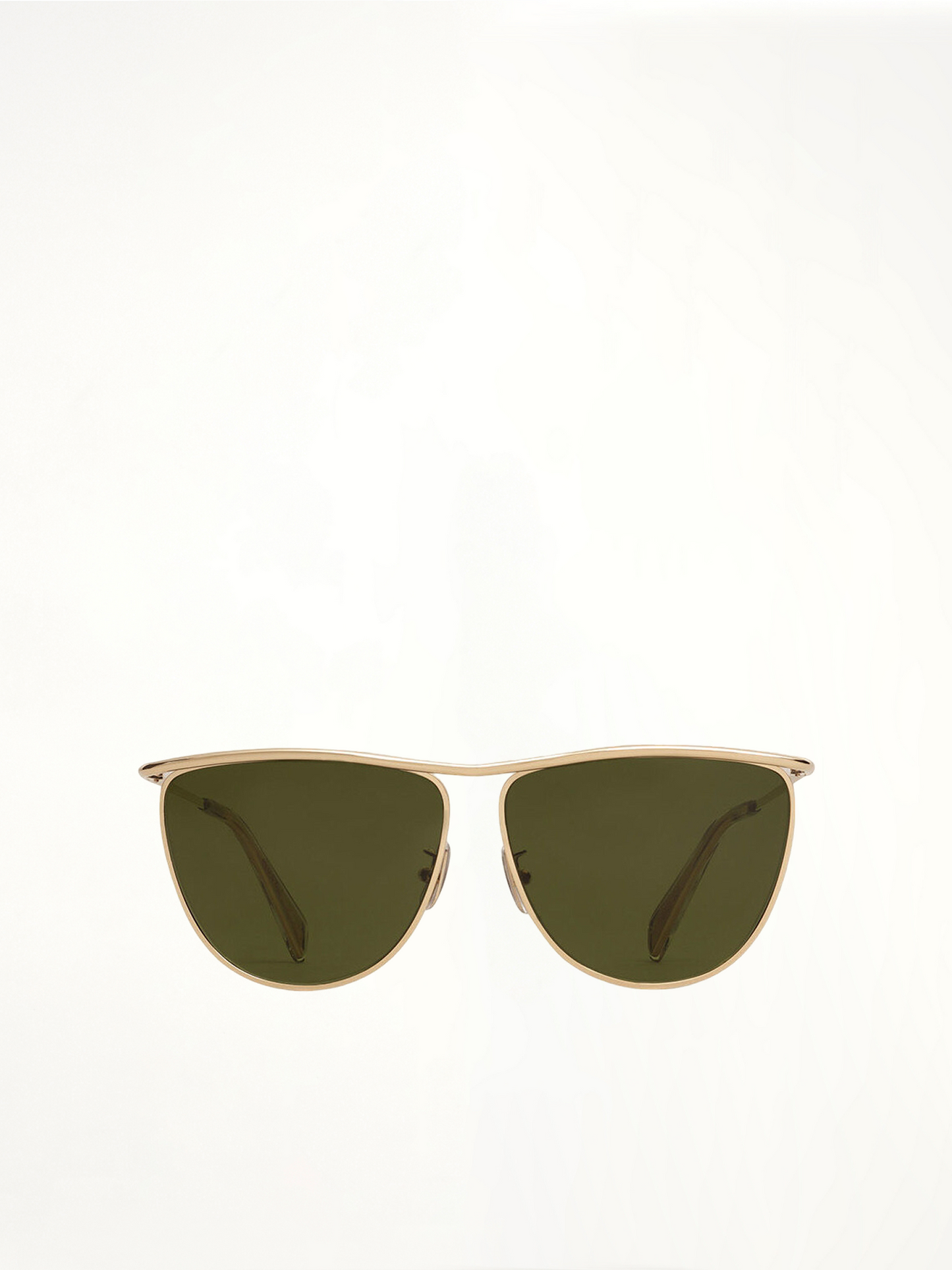 Image of Sunglasses. Product name - Metal Frame 08 Sun in Green colour by brand - CELINE