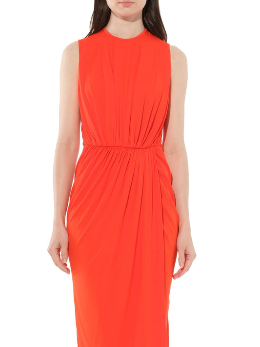 Image of a model wearing Dress. Productname: GIVENCHY Short Dress in Orange colour by brand - GIVENCHY
