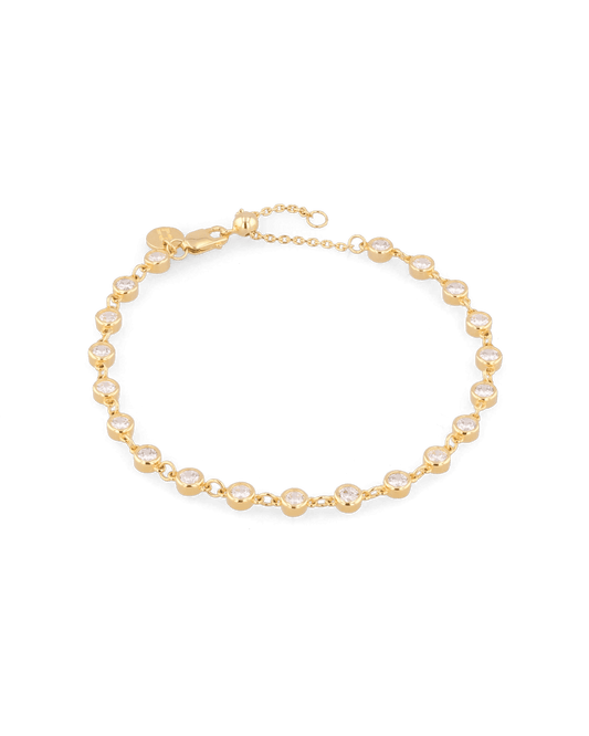Image of Bracelets. Product name - Large Illuminate Gold Diamond Bracelet in colour by brand - LAVANA