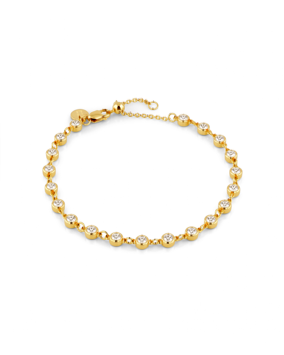 Image of Bracelets. Product name - Small Illuminate Gold Diamond Bracelet in colour by brand - LAVANA