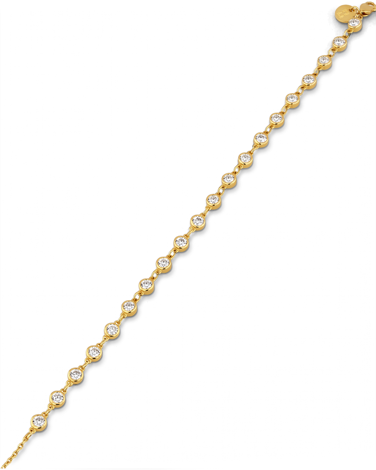 LAVANA Small Illuminate Gold Diamond Bracelet