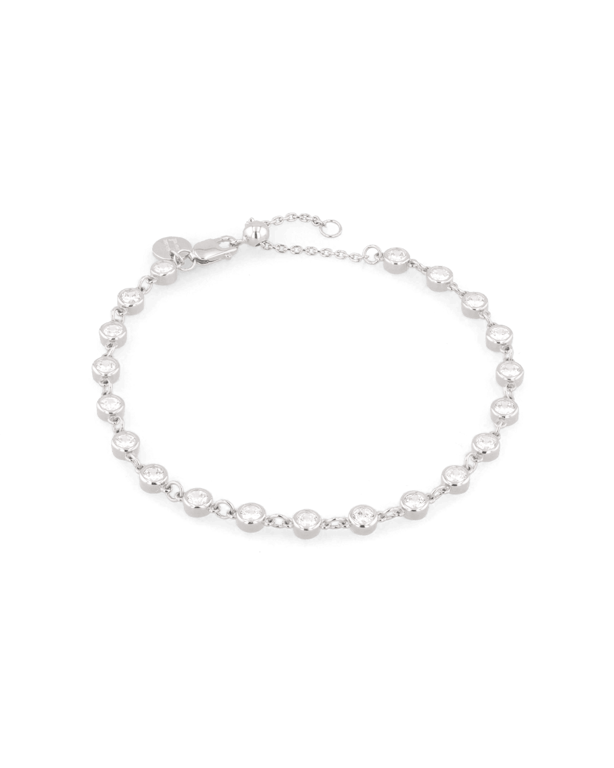 Image of Bracelets. Product name - Large Illuminate Silver Diamond Bracelet in colour by brand - LAVANA