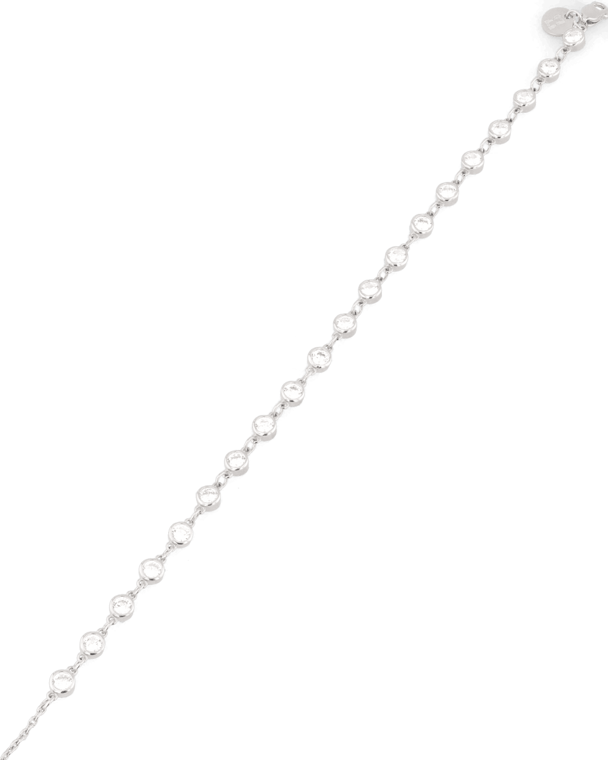 LAVANA Large Illuminate Silver Diamond Bracelet