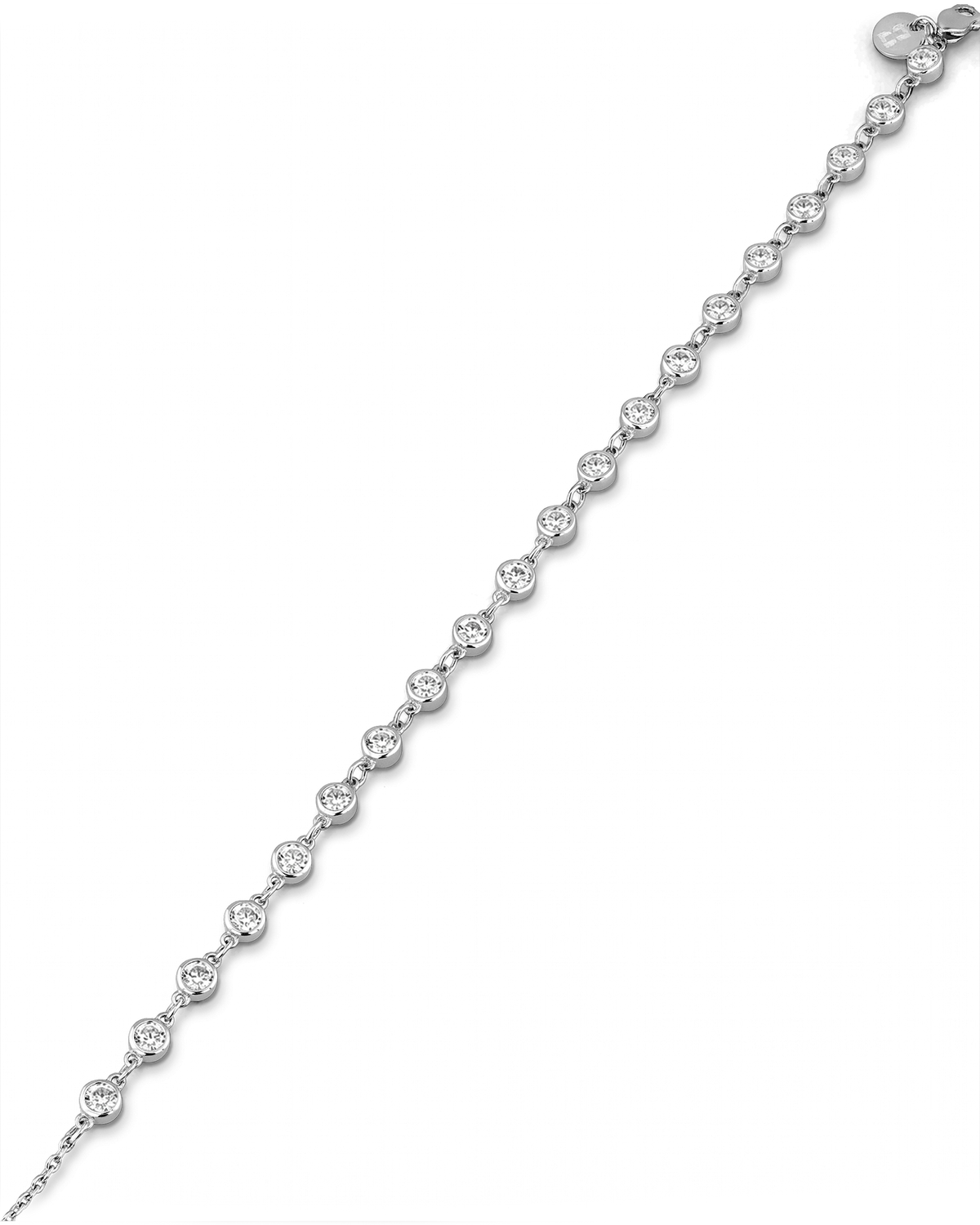 LAVANA Small Illuminate Silver Diamond Bracelet