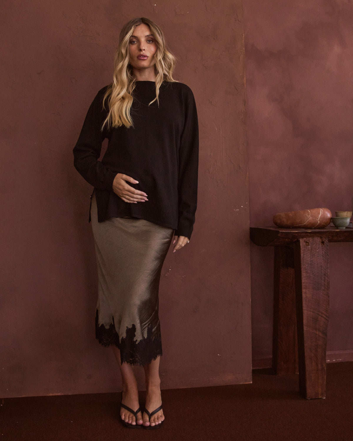 Soon Maternity Soft Knit Feeding Top