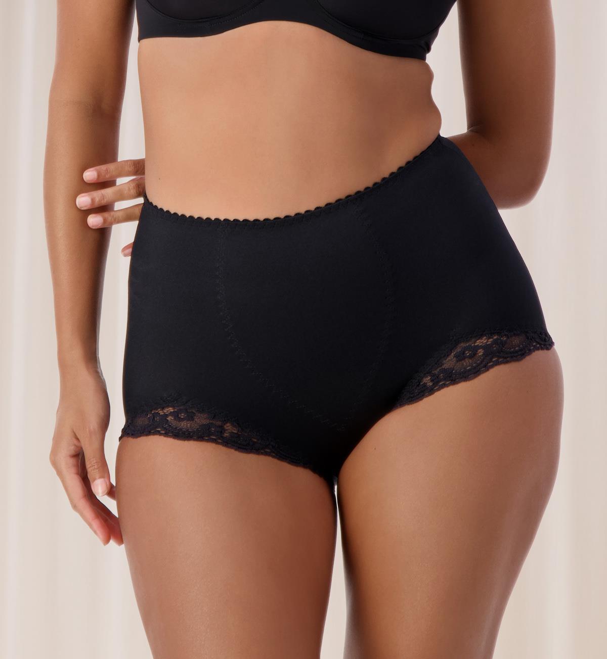 Image of Briefs. Productname: Triumph Something Else Tum-E-Lace Panty in Black colour by brand - Triumph