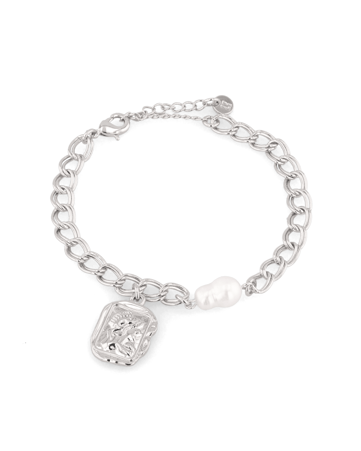 Image of Bracelets. Product name - Sorrento Silver Pearl Bracelet in colour by brand - LAVANA