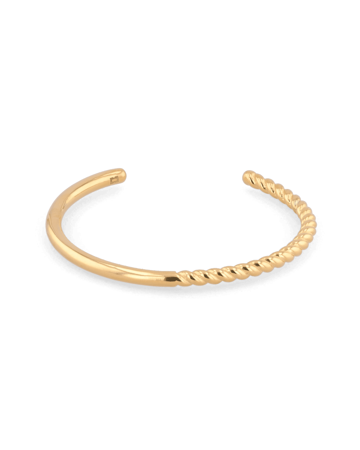 Image of Bracelets. Product name - Splice Gold Cuff Bracelet in colour by brand - LAVANA