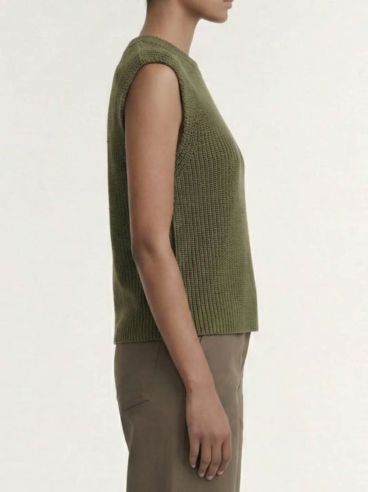 Staple The Label Ellis Knit Tank (Khaki)