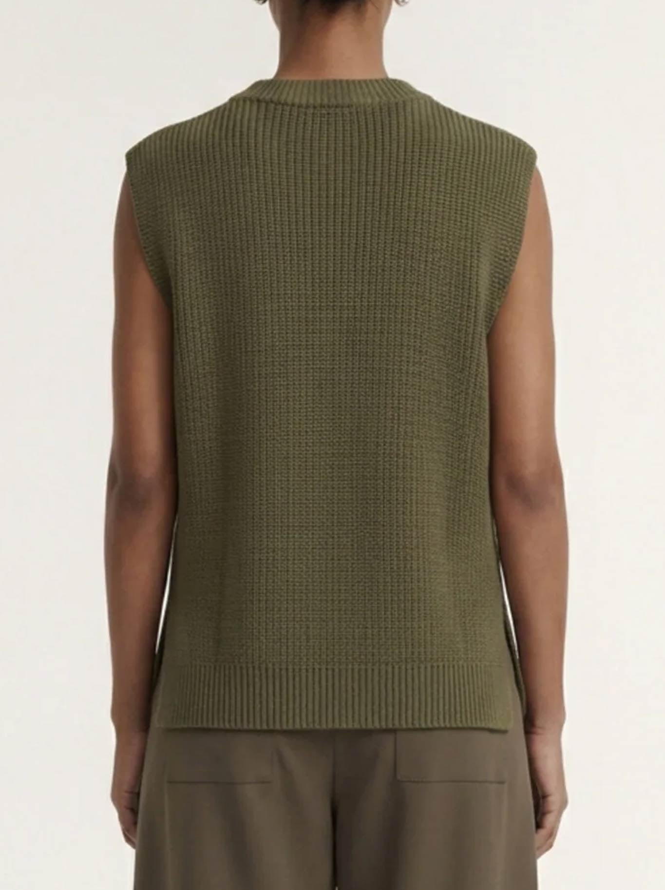 Staple The Label Ellis Knit Tank (Khaki)