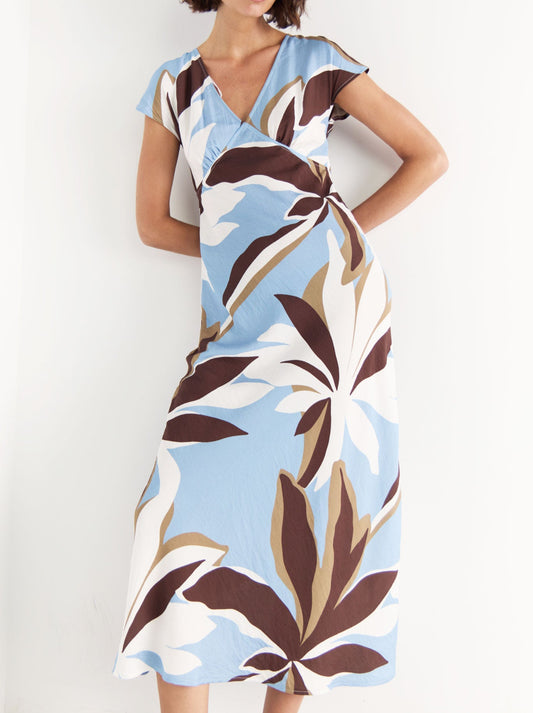 Image of Dresses. Productname: STAPLE THE LABEL MAEVE MIDI DRESS in Floral colour by brand - Staple