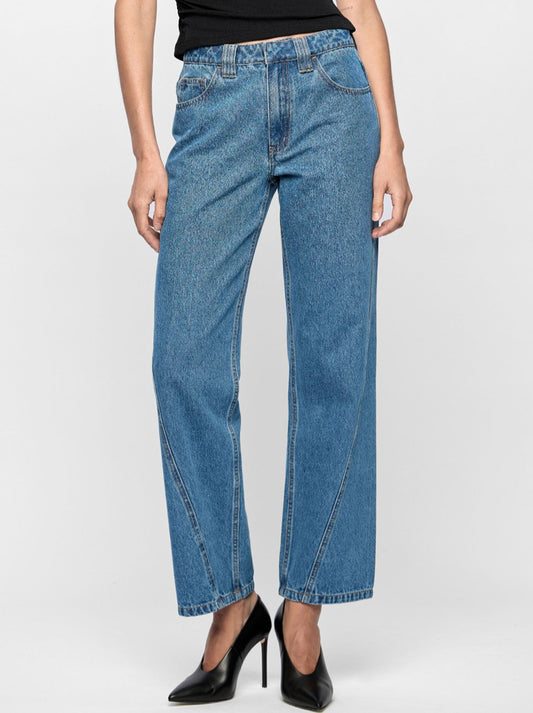 Image of Jeans. Productname: STAPLE THE LABEL MAVERICK DENIM JEANS in Midblue colour by brand - Staple