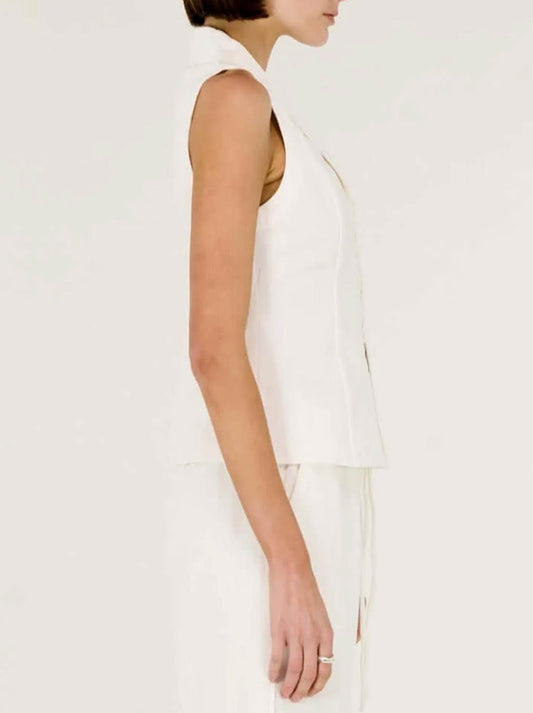 STAPLE THE LABEL PORTIA VEST (White)