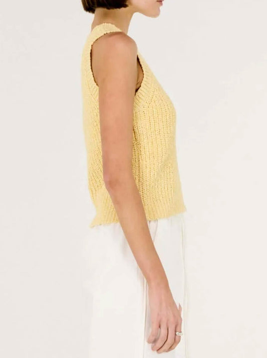 STAPLE THE LABEL COVE KNIT TANK (Butter)
