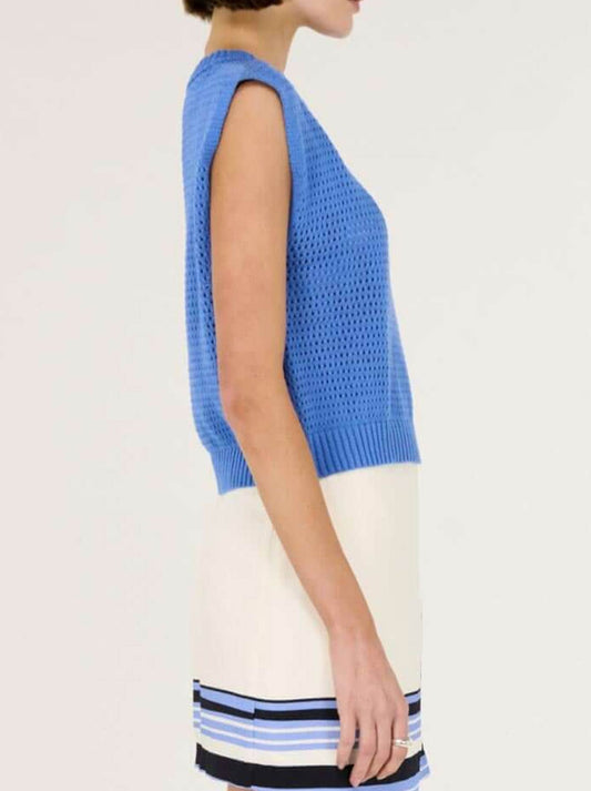 STAPLE THE LABEL HARLOW KNIT TANK (Cobalt)